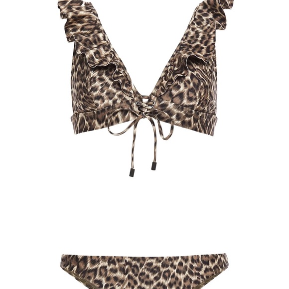 ZIMMERMANN  SURAYA FRILL TIE FRONT BIKINI - Picture 3 of 10